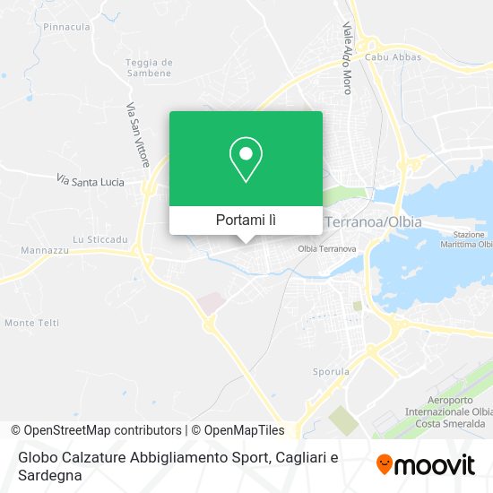 Mappa Globo Calzature Abbigliamento Sport