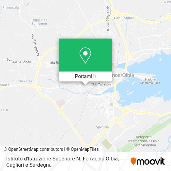 Mappa Istituto d'Istruzione Superiore N. Ferracciu Olbia