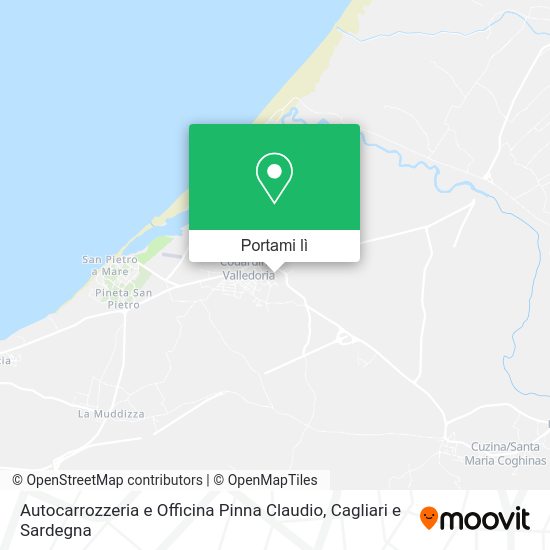 Mappa Autocarrozzeria e Officina Pinna Claudio