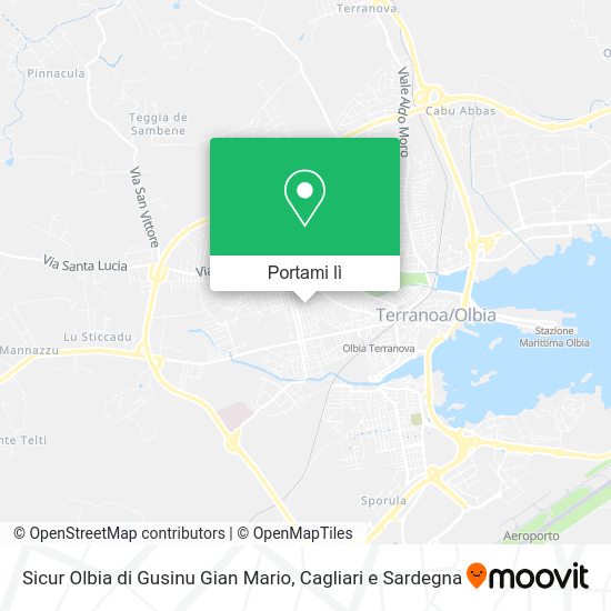 Mappa Sicur Olbia di Gusinu Gian Mario