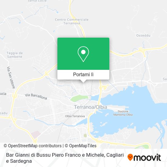 Mappa Bar Gianni di Bussu Piero Franco e Michele