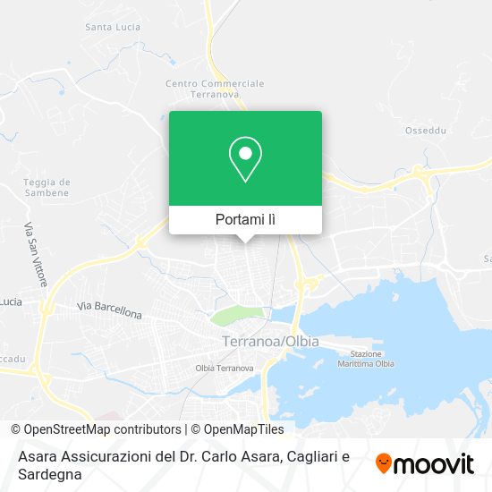 Mappa Asara Assicurazioni del Dr. Carlo Asara