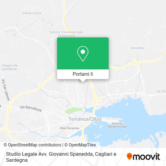 Mappa Studio Legale Avv. Giovanni Spanedda