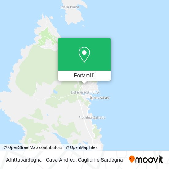 Mappa Affittasardegna - Casa Andrea