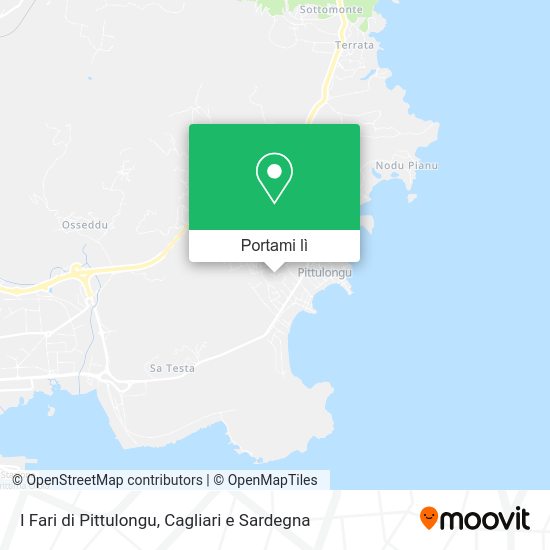 Mappa I Fari di Pittulongu