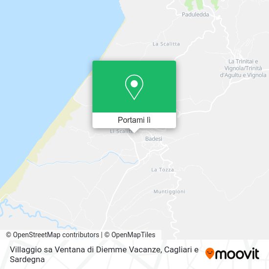 Mappa Villaggio sa Ventana di Diemme Vacanze