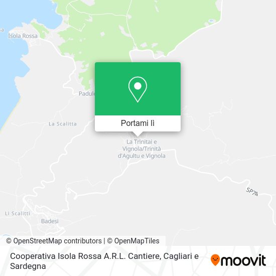 Mappa Cooperativa Isola Rossa A.R.L. Cantiere
