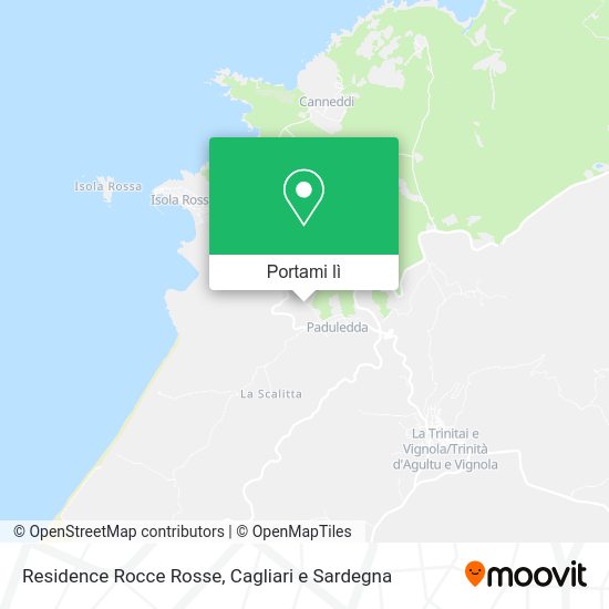 Mappa Residence Rocce Rosse