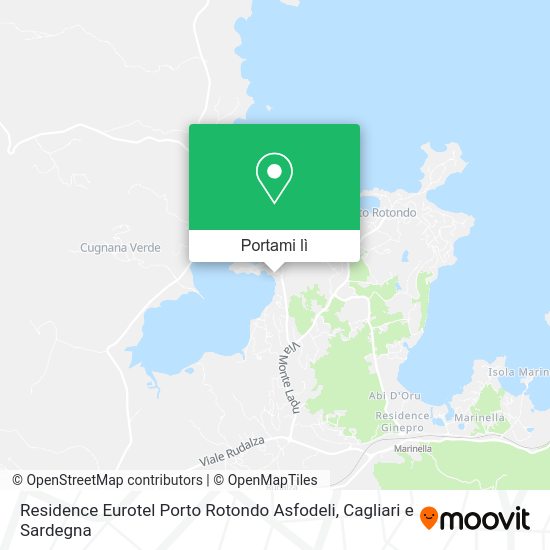 Mappa Residence Eurotel Porto Rotondo Asfodeli