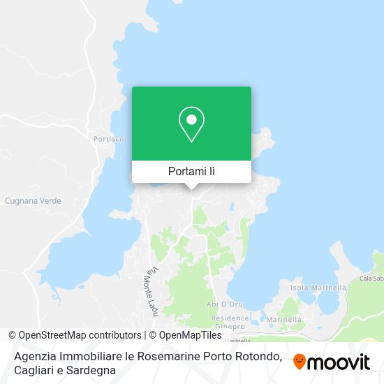 Mappa Agenzia Immobiliare le Rosemarine Porto Rotondo