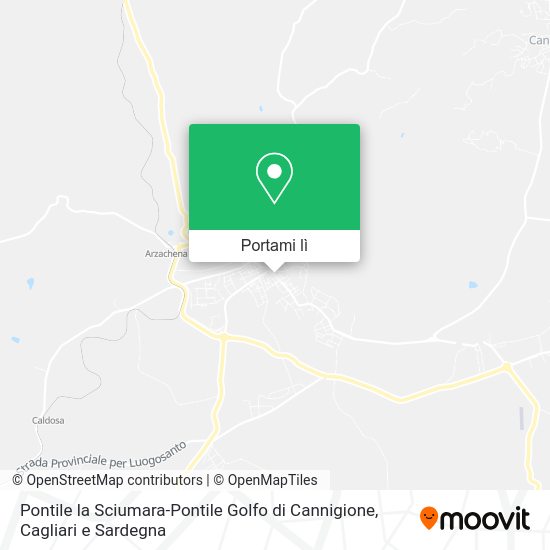 Mappa Pontile la Sciumara-Pontile Golfo di Cannigione