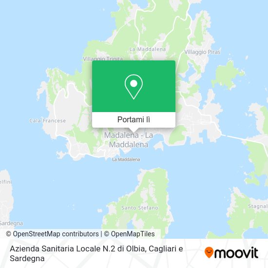 Mappa Azienda Sanitaria Locale N.2 di Olbia