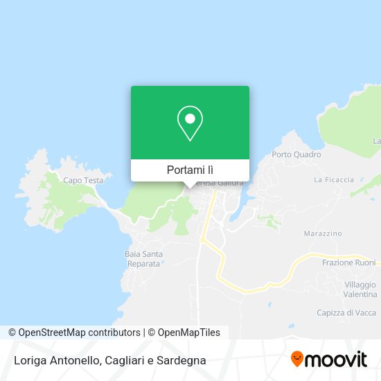 Mappa Loriga Antonello