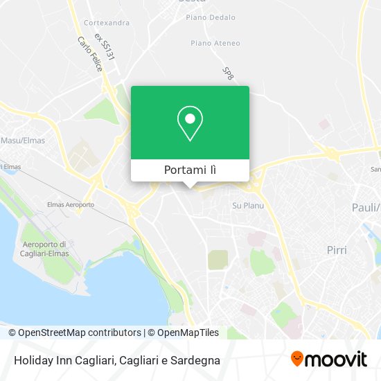 Mappa Holiday Inn Cagliari