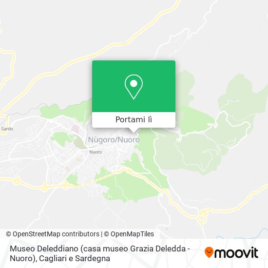 Mappa Museo Deleddiano (casa museo Grazia Deledda - Nuoro)