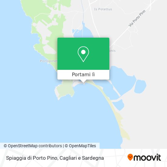 Mappa Spiaggia di Porto Pino