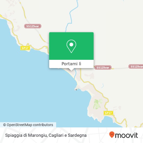 Mappa Spiaggia di Marongiu