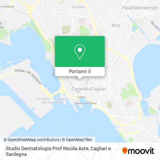 Mappa Studio Dermatologia Prof Nicola Aste