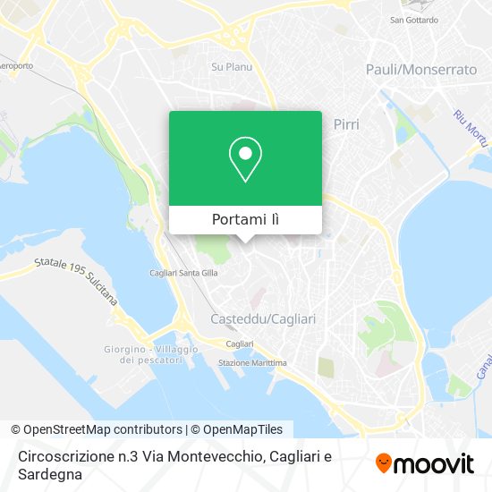 Mappa Circoscrizione n.3 Via Montevecchio