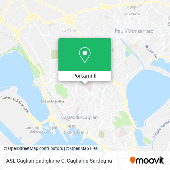 Mappa ASL Cagliari padiglione C