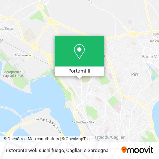 Mappa ristorante wok sushi fuego