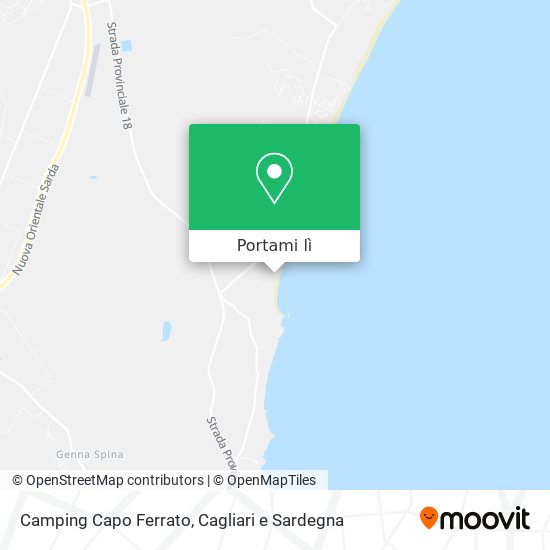 Mappa Camping Capo Ferrato