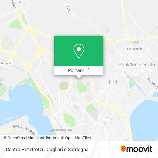 Mappa Centro Pet Brotzu