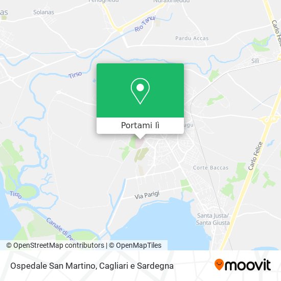Mappa Ospedale San Martino