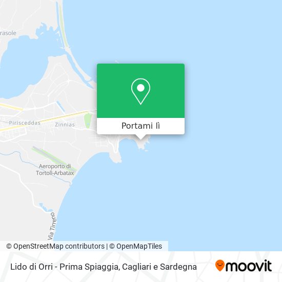 Mappa Lido di Orri - Prima Spiaggia