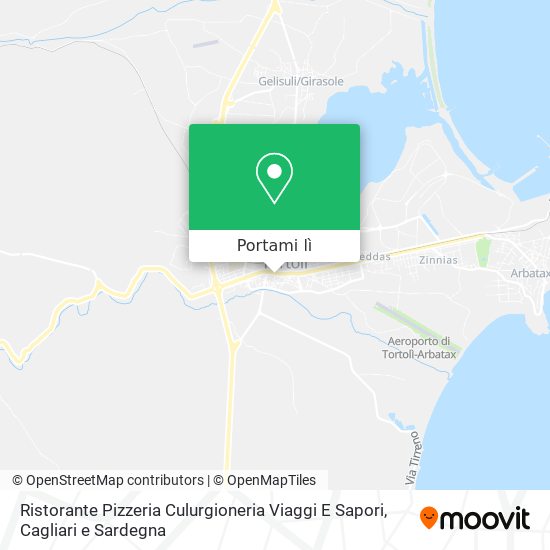 Mappa Ristorante Pizzeria Culurgioneria Viaggi E Sapori