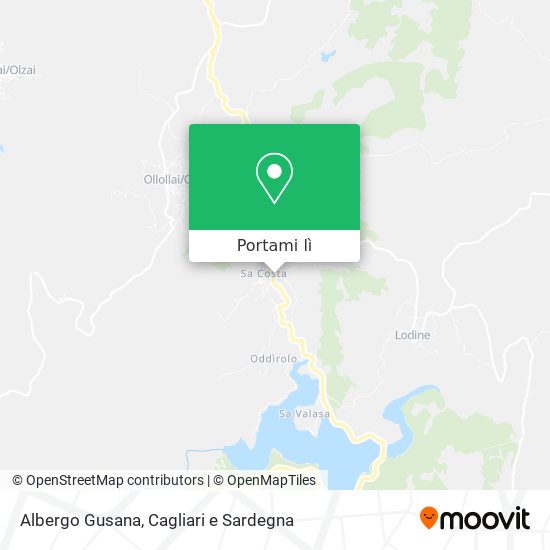 Mappa Albergo Gusana