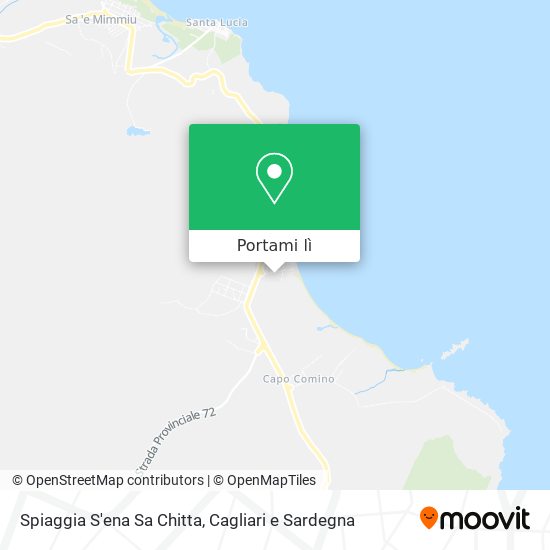 Mappa Spiaggia S'ena Sa Chitta