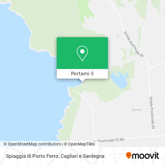 Mappa Spiaggia di Porto Ferro