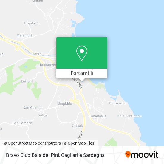Mappa Bravo Club Baia dei Pini
