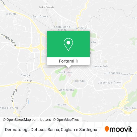 Mappa Dermatologa Dott.ssa Sanna