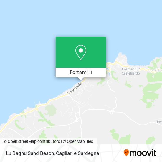 Mappa Lu Bagnu Sand Beach