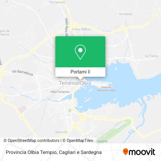 Mappa Provincia Olbia Tempio