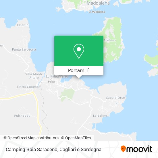 Mappa Camping Baia Saraceno