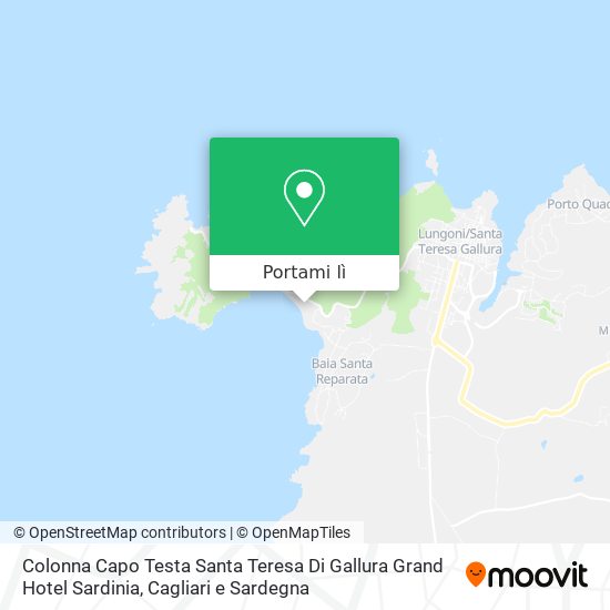 Mappa Colonna Capo Testa Santa Teresa Di Gallura Grand Hotel Sardinia