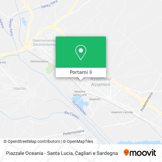 Mappa Piazzale Oceania - Santa Lucia