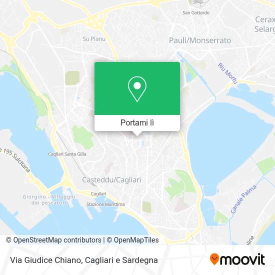 Mappa Via Giudice Chiano