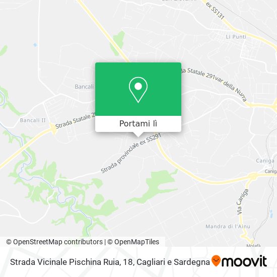 Mappa Strada Vicinale Pischina Ruia, 18