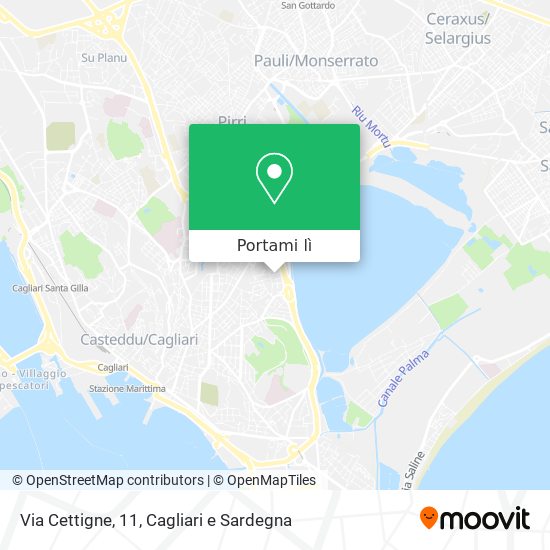 Mappa Via Cettigne, 11