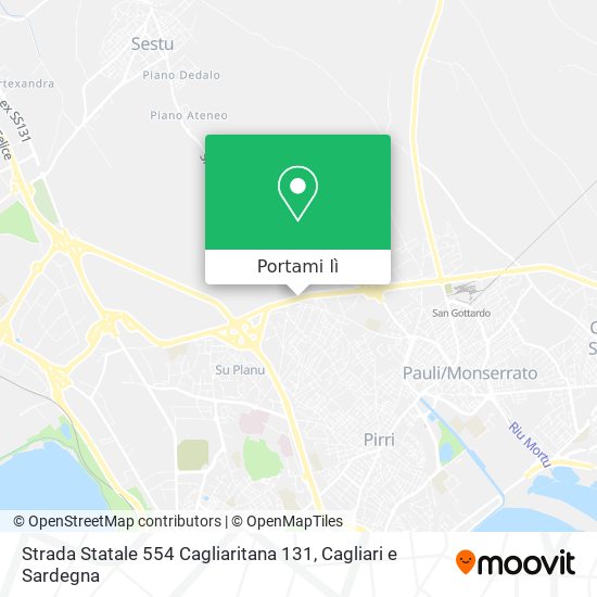 Mappa Strada Statale 554 Cagliaritana 131