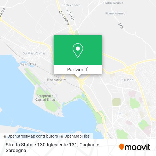 Mappa Strada Statale 130 Iglesiente 131