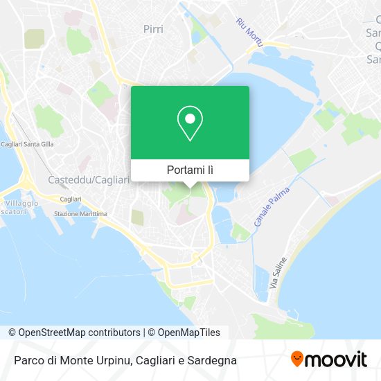 Mappa Parco di Monte Urpinu