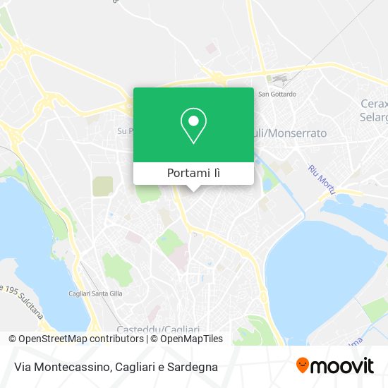 Mappa Via Montecassino
