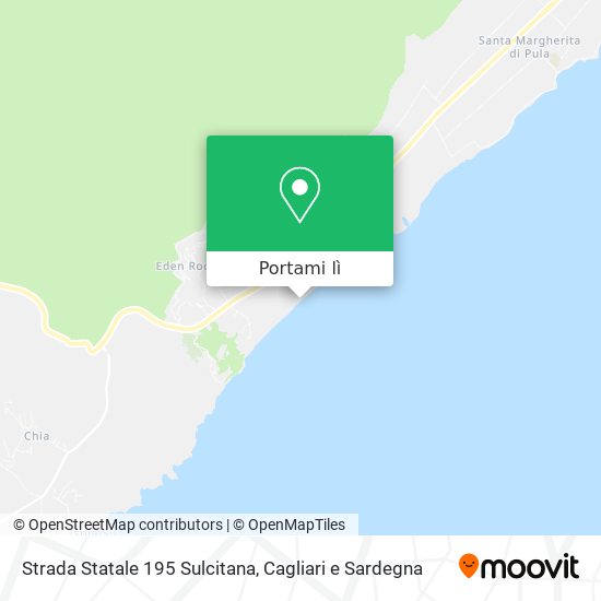 Mappa Strada Statale 195 Sulcitana