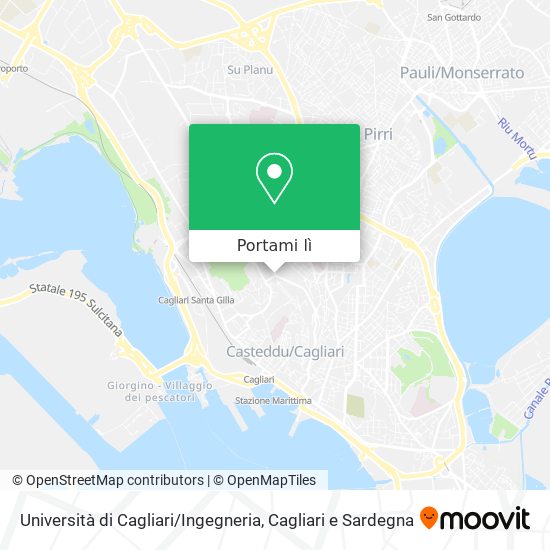 Mappa Università di Cagliari / Ingegneria