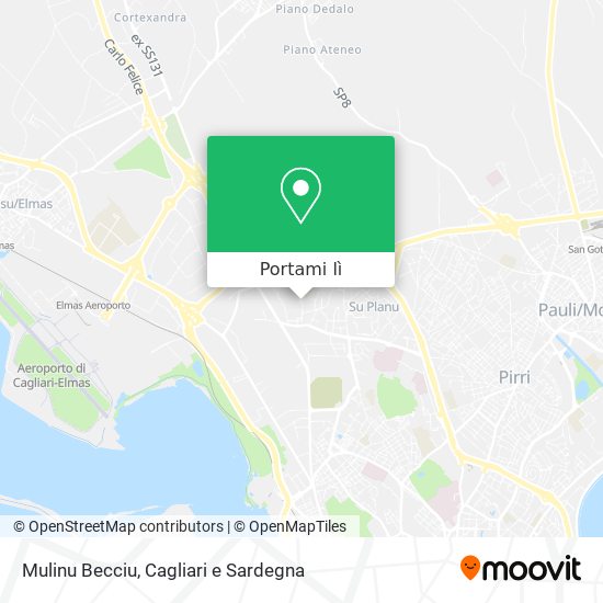 Mappa Mulinu Becciu